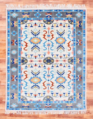Hk 017 5X8 BLUE BEIGE