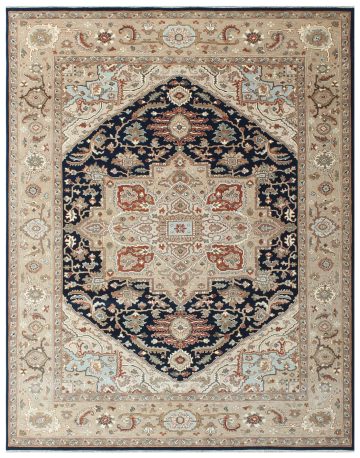 SERAPI NAVY BEIGE 8X10
