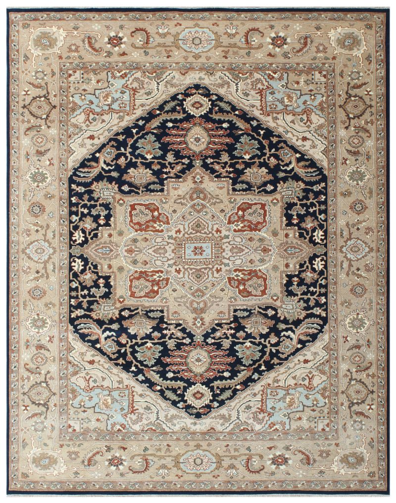 SERAPI NAVY BEIGE 8X10