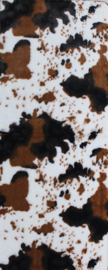 RABIT FUR SPOTTED BEIGE BROWN 2X5