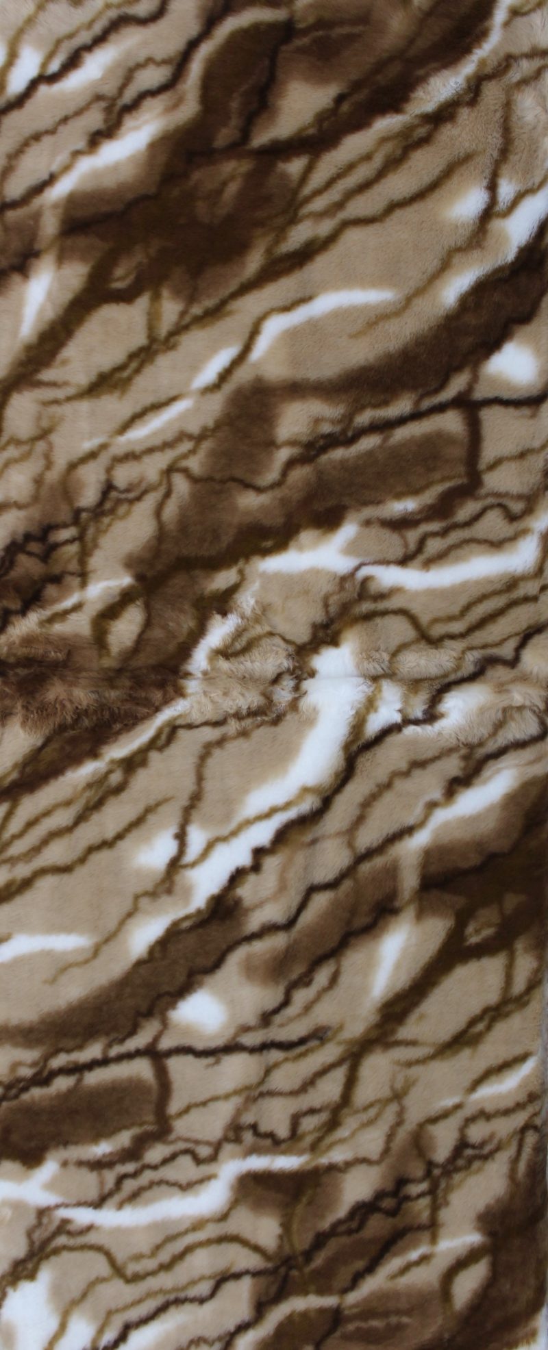 RABIT FUR TEXTURED BROWN 2X5