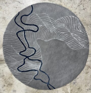 D-103 GREY ROUND 5X5