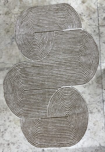 D-2032 WHITE BROWN 5X8