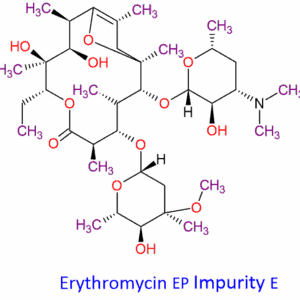 Chemical Structure of Erythromycin Impurity-E , 33396-29-1