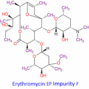 Chemical Structure of Erythromycin Impurity-F , 105882-69-7