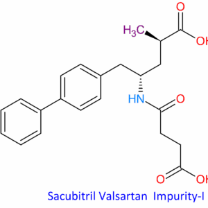 Chemical Structure of Sacubitril Valsartan Impurity-I