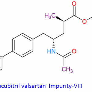Chemical Structure of Sacubitril Valsartan Impurity-VIII
