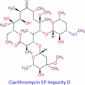 Chemical Structure of Clarithromycin EP Impurity D , 101666-68-6