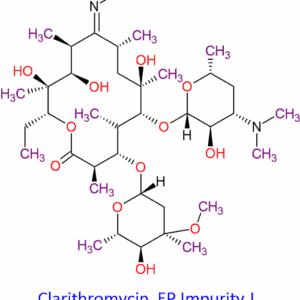 Chemical Structure of Clarithromycin EP Impurity J 13127-18-9