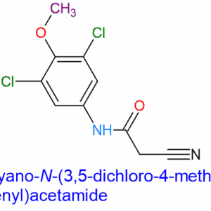 Chemical Structure of 2-Cyano-N-(3,5-Dichloro-4-Methoxyphenyl)Acetamide 1821033-10-6
