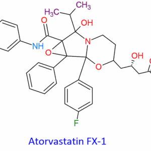 Chemical Structure of "Atorvastatin Cyclic 7-Hydroxy Impurity 873950-18-6 "