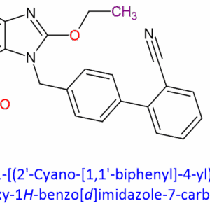 Chemical Structure of 1-[(2′-Cyano-[1,1′-Biphenyl]-4-Yl)Methyl]-2-Ethoxy-1H-Benzo[D]Imidazole-7-Carboxylic Acid Methyl Ester 139481-44-0