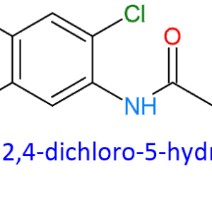 Chemical Structure of 2-Cyano-N-(2,4-Dichloro-5-Hydroxyphenyl)Acetamide