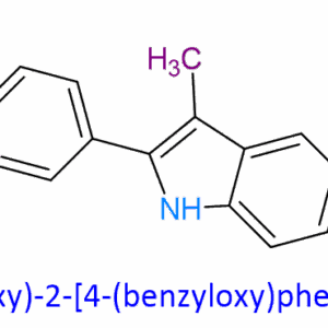 Chemical Structure of 5-(Benzyloxy)-2-[4-(Benzyloxy)Phenyl]-3-Methyl-Indole 198479-63-9
