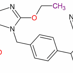 Chemical Structure of Methyl 1-[(2′-Cyanobiphenyl-4-Yl)Methyl]-2-Ethoxy-1H-Benzimidazole-7-Carboxylate , 139481-44-0