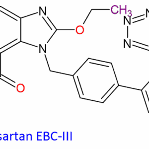 Chemical Structure of 2-Ethoxy-1-[[2′-(1H-Tetrazol-5-Yl)[1,1′-Biphenyl]-4-Yl]Methyl]-1H-Benzimidazole-7-Carboxylic Acid 139481-59-7