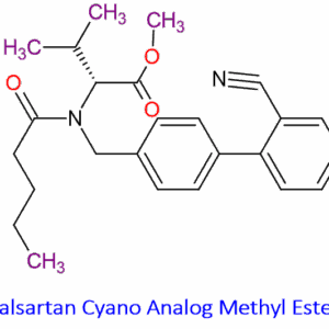 Chemical Structure of Valsartan Cyano Analog Methyl Ester 137863-90-2