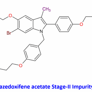 Chemical Structure of Bazedoxifene Acetate Stage-II Impurity -C