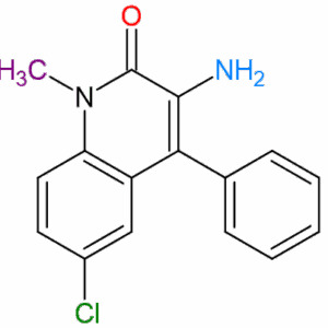 3-Amino-1,2-dihydro-6-chloro-1-methyl-4-phenylquinolin-2(1H)-one