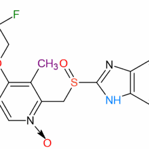Chemical Structure of Lansoprazole N-Oxide Molecular Formula C16H14F3N3O3S