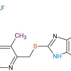 Chemical Structure of Lansoprazole Sulfide Molecular Formula C16H14F3N3OS