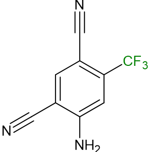 4-amino-6-(trifluoromethyl)benzene-1,3-dicarbonitrile