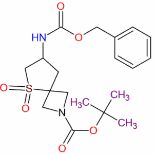 tert-butyl 7-{[(benzyloxy)carbonyl]amino}-5-thia-2-azaspiro [3.4] octane-2-carboxylate 5,5-dioxide