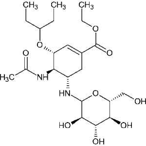 Oseltamivir glucose adduct