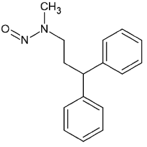 N-methyl-N-nitroso-3,3-diphenylpropan-1-amine