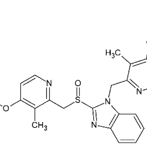 1-((3-methyl-4-(2,2,2-trifluoroethoxy)pyridin-2-yl)methyl)-2-(((3-methyl-4-(2,2,2-trifluoroethoxy)pyridin-2-yl)methyl)sulfinyl)-1H-benzo[d]imidazole