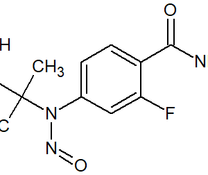 2-{[3-fluoro-4-(methylcarbamoyl)phenyl](nitroso)amino}-2-methylpropanoic acid