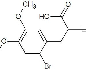 3-(2-bromo-4,5-dimethoxyphenyl)-2-cyanopropanoic acid