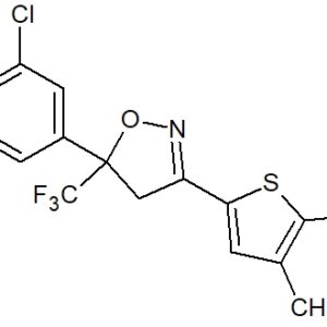 3-Methyl-5-(5-(3,4,5-trichlorophenyl)-5-(trifluoromethyl)-4,5-dihydroisoxazol-3-yl)thiophene-2-carboxylic acid (Acid impurity)