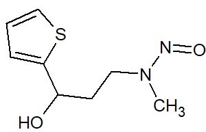 (3-[methyl(nitroso)amino]-1-(thiophen-2-yl)propan-1-ol