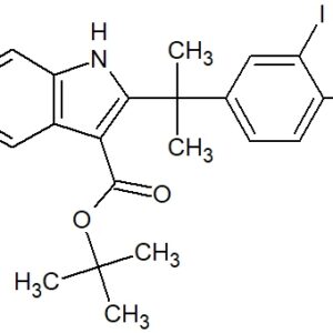 tert-butyl 6-cyano-2-(2-(4-ethyl-3-iodophenyl)propan-2-yl)-1H-indole-3-carboxylate