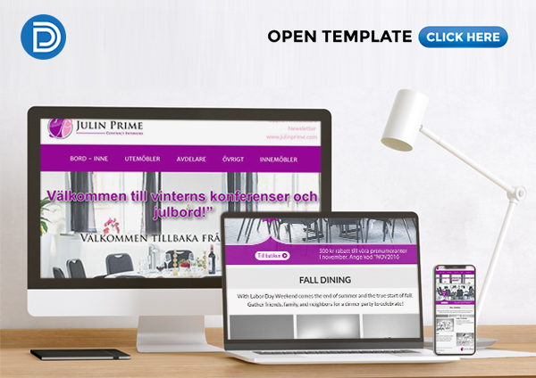 Email Template For Furniture Store